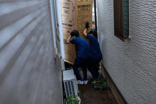 エコキュートまでの搬入経路